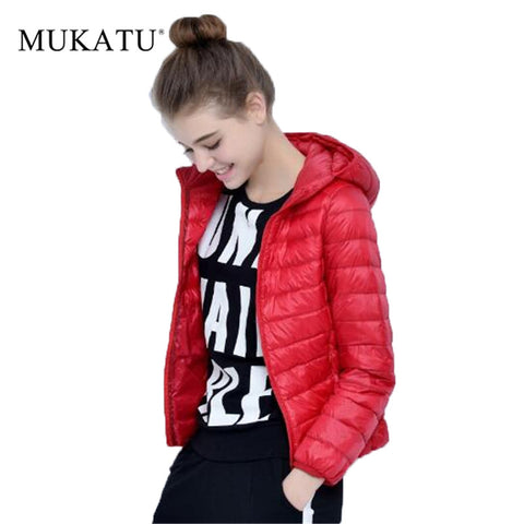 Woman Hooded Ultra Light Down Jackets