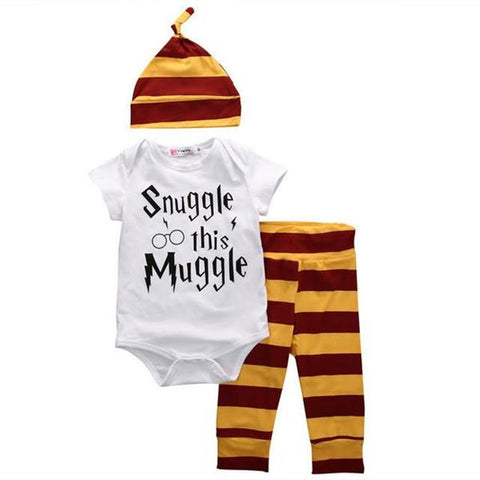 3Pcs/Set Baby's T-shirt Trousers Hat