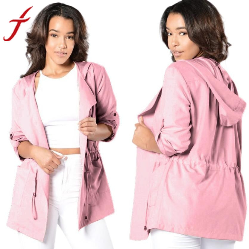 Women Warm Fashion Hooded Jacket Windbreaker Parka Outwear Coat Cool Basic Down Jacket Padded