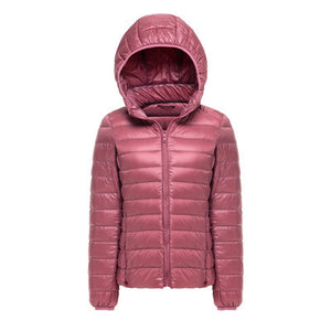 Woman Hooded Ultra Light Down Jackets