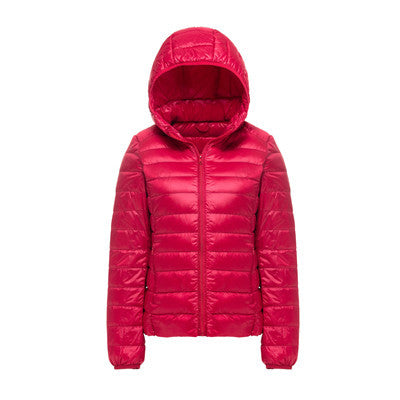 Woman Hooded Ultra Light Down Jackets