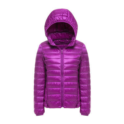 Woman Hooded Ultra Light Down Jackets