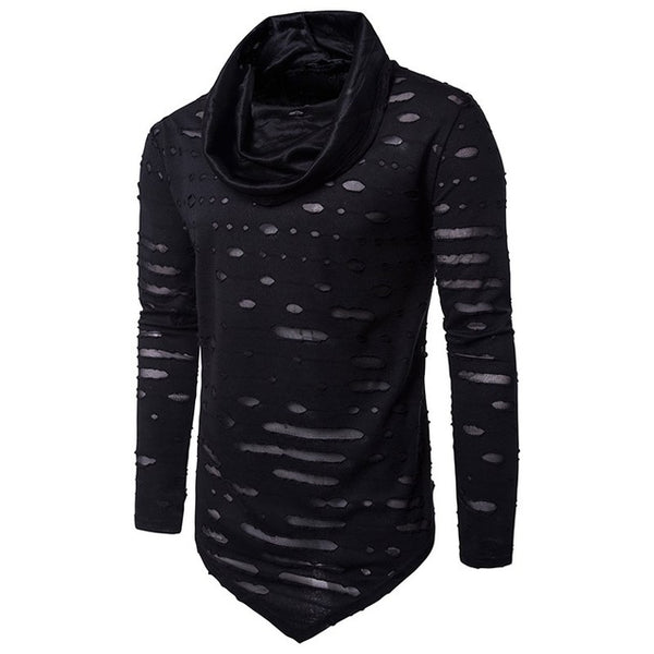 2017 Autumn Winter Men Muscle Long Sleeve Shirt Soild Cotton T Shirt Casual Tops Shirts Social Plus Size Blusas Tee Male Tops