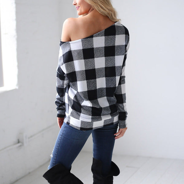 Women Cold Shoulder Long Sleeve Sweatshirt Pullover Tops Blouse Shirt
